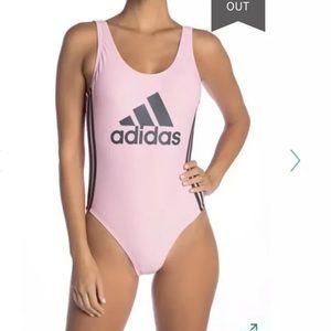 Adidas Logo One Piece  Swim Suit Size L